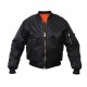 Куртка «Американка» Snap N Wear MA-1 BLACK (ВМО – 010) XL